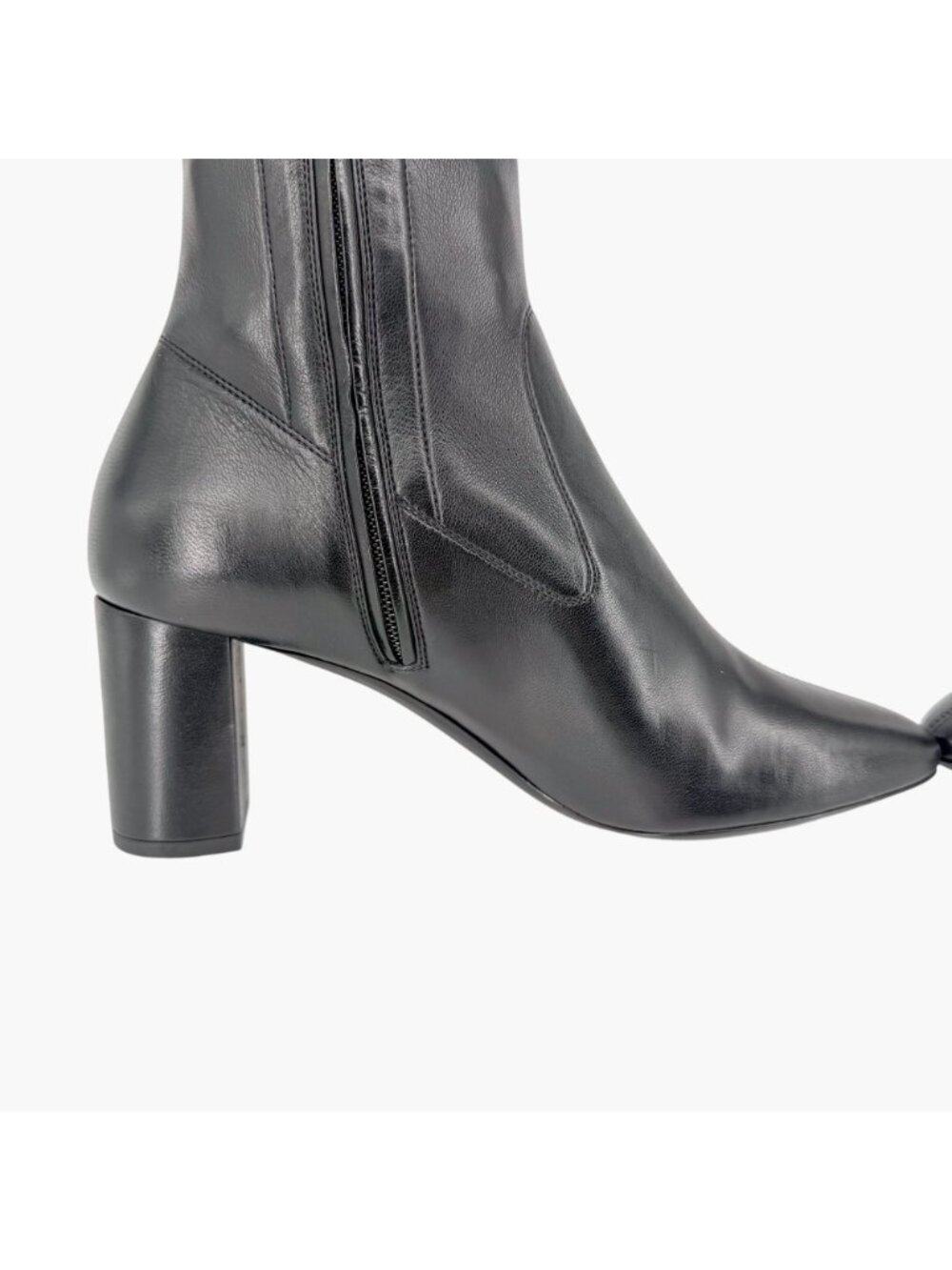 Saint Laurent Loulou YSL Thigh High Over The Knee Boots Black Size 38.5 US 8.5 - Picture 11 of 15